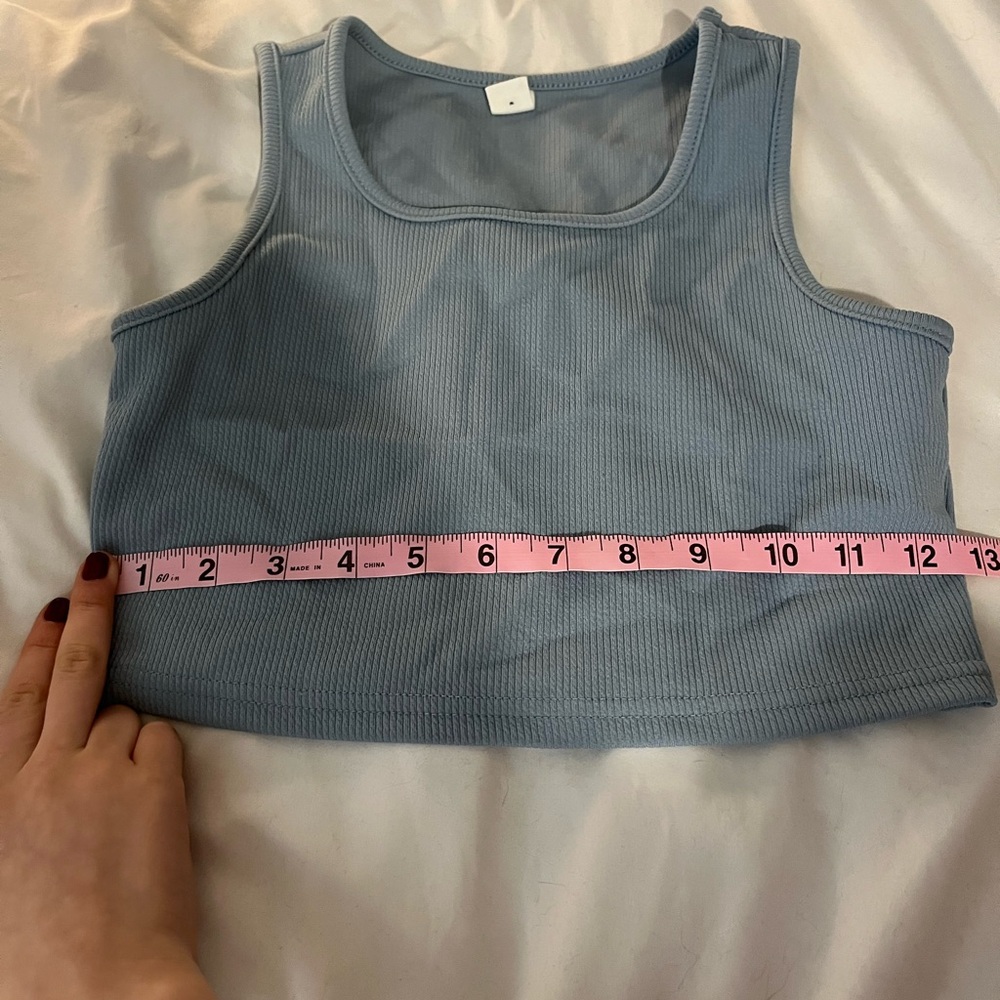 Cute Light Blue Ribbed Set - Picture 7 of 9